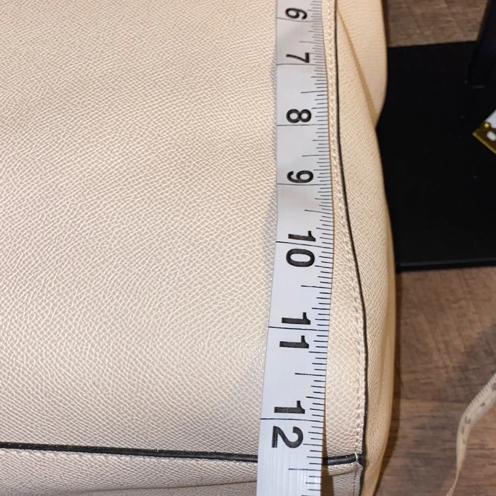 NWT!! London Fog Large Maille Tote Shoulder Bag 100th Anniversary Cream Caviar - Picture 13 of 14